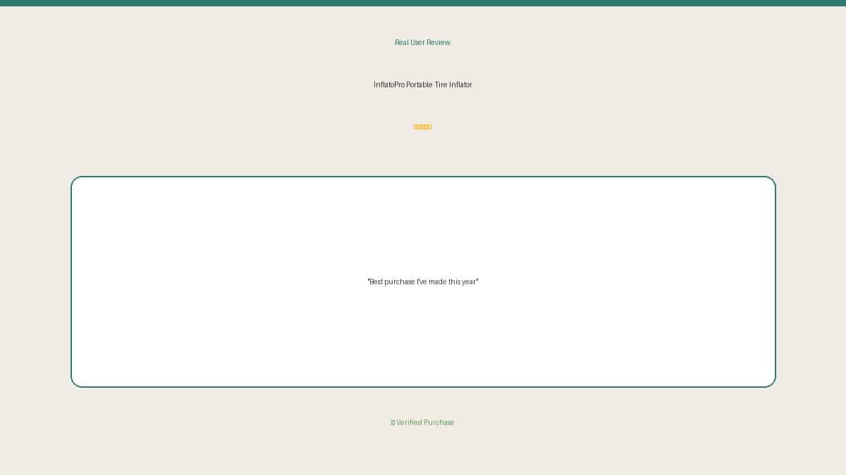 InflatoPro Portable Tire Inflator real-world testing