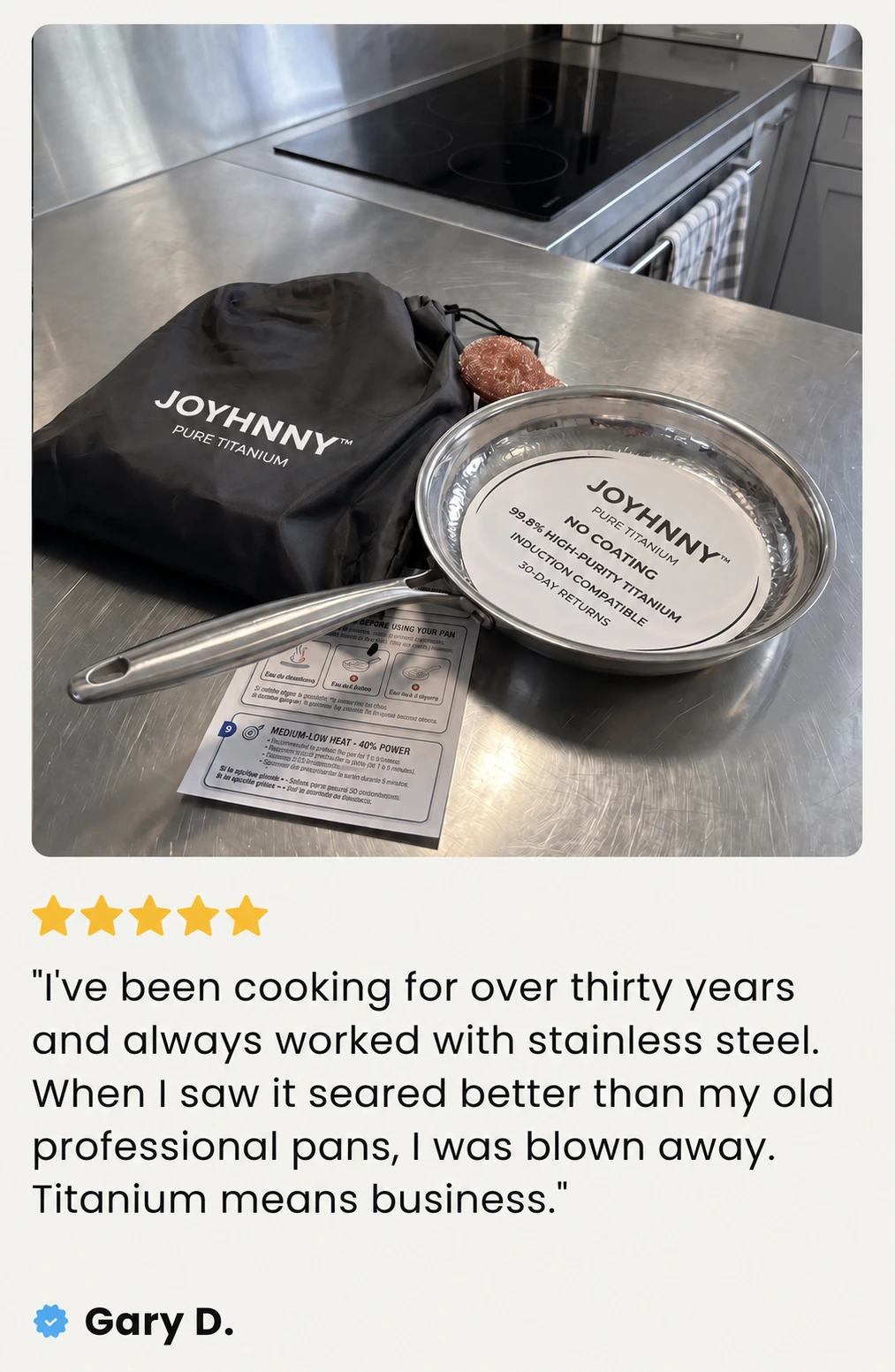 JOYHNNY™ titanium cookware