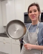 Girl with pan